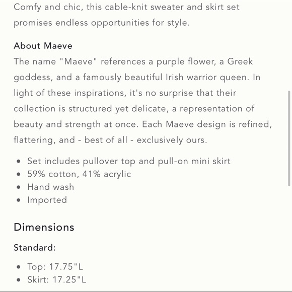 One LEFT! Anthropologie Maeve Cable-Knit Sweater Set Size XL NWT - Picture 10 of 10